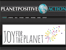 Tablet Screenshot of planetpositiveaction.com